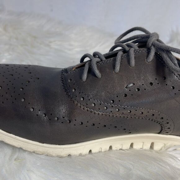 Cole Haan Zerogrand Black Leather Wingtip Oxford Sz 9.5 - Picture 7 of 7